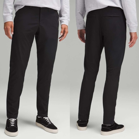 Lululemon ABC Slim-Fit Trouser Warpstreme Black 32x25 Mens Commission Pant.  6 - Picture 1 of 8